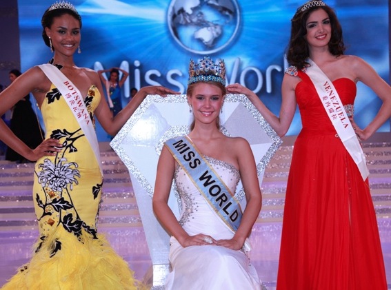 18 years-old Alexandra Mills wins Miss World 2010; Emma Wareus of Botswana is first runner up
