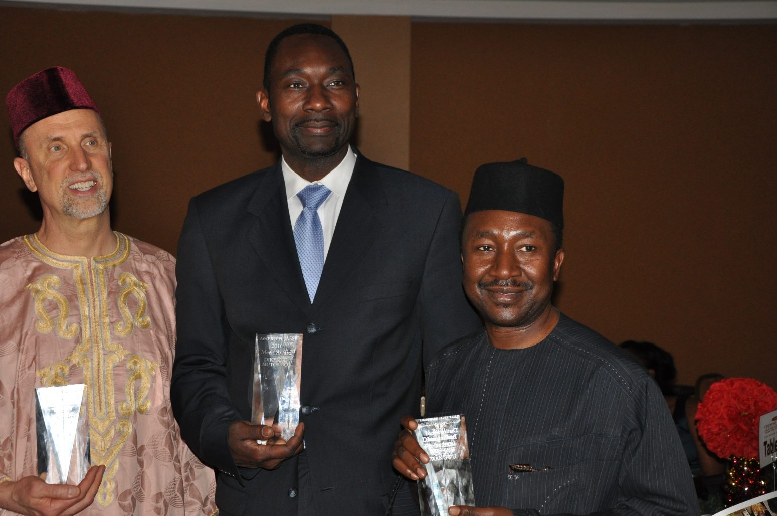 AfriPro gives top awards to NBA's Dikembe Mutombo, USAfrica's Chido Nwangwu, NFL's Amobi Okoye, Indego Africa for enhancing Africa, globally