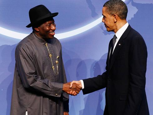 USAfrica: Obama meets African leaders, Nigeria's Jonathan and Gabon's Ondimba