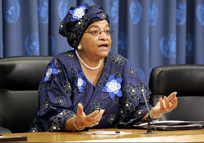 Liberia's President Ellen Johnson Sirleaf wins a controversial, boycotted run-off election