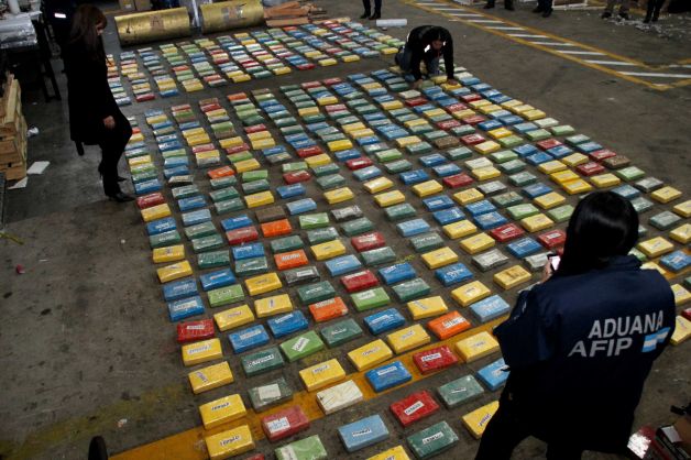 490 bricks-half-a-ton of COCAINE STUFFED for Lagos "oil company" via Brazil seized