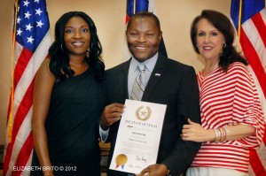 Ejike Okpa gets honorary Admiral of Texas Navy recognition