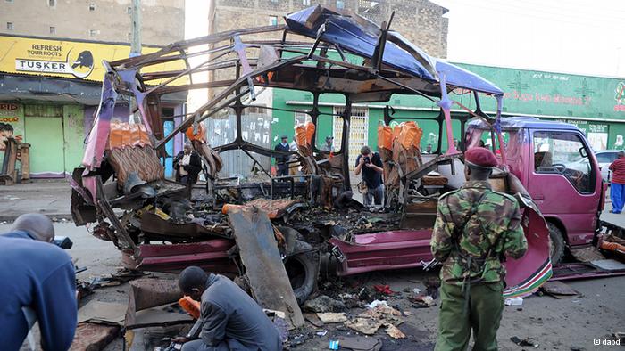 Riots in Kenya against Somalis, after bus terror grenade blast