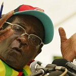 93-yrs-old President Mugabe returns to flood-wrecked Zimbabwe