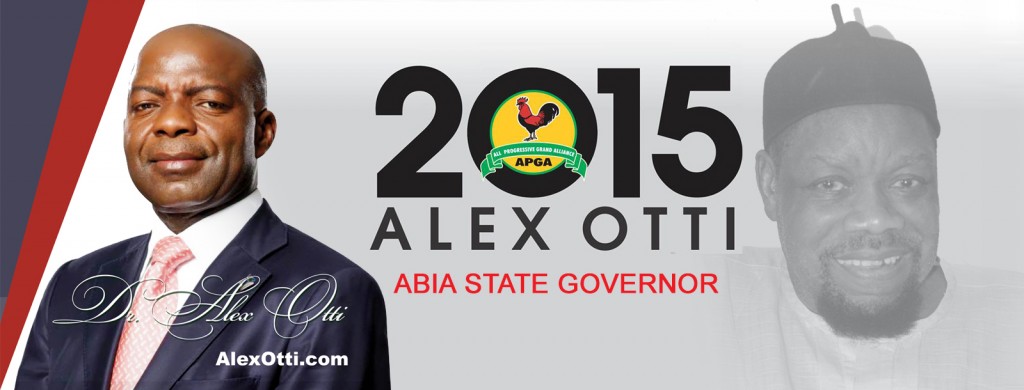 Alex Otti APGA's Abia Governorship candidate warns "desperate opponents" for destroying banners