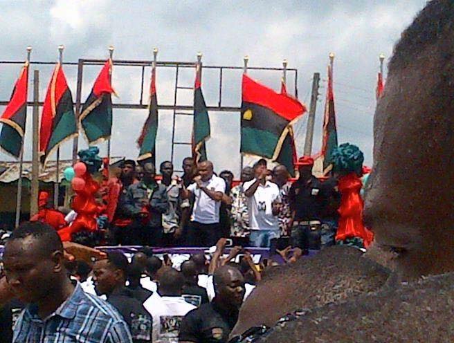 #USAfricaLIVE #Biafra Aba shutdown by pro-Biafra demonstrators