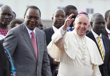 Pope Francis on his first visit to Africa, arrives Kenya enroute Uganda and Central African Republic