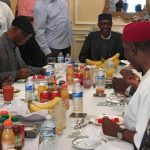 After 80 days, very thin Buhari's picture having lunch in London released