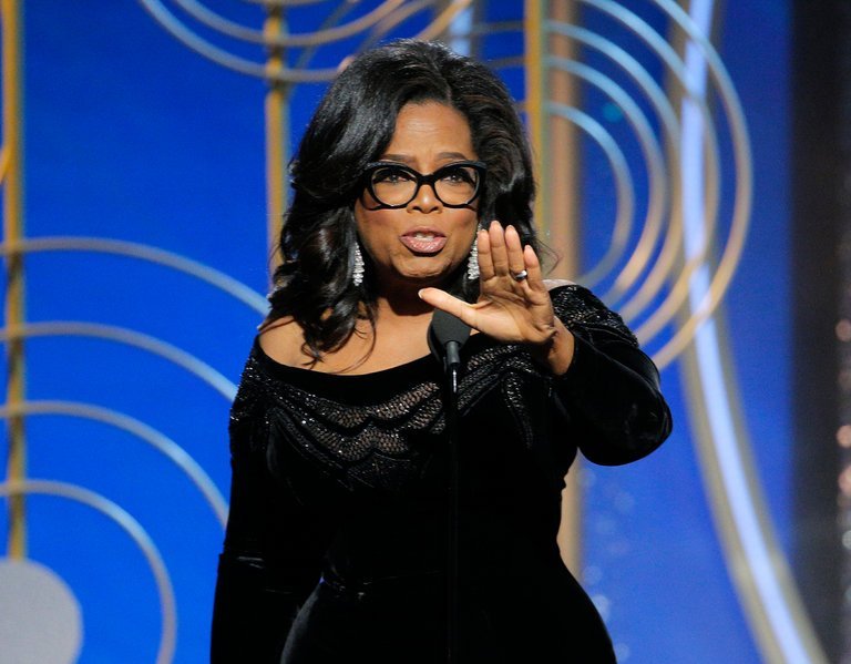 OPRAH: For too long, women have not been heard or believed if they dare speak the truth...."