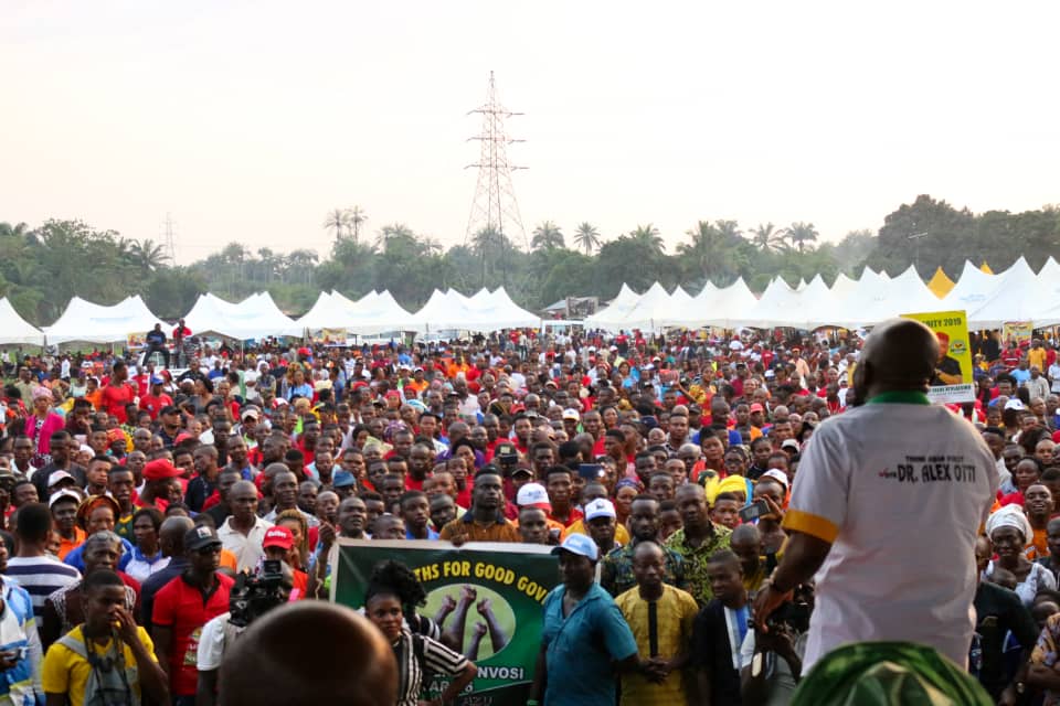 USAfrica: APGA's Otti draws record-breaking crowd, rally in Isiala Ngwa (pixs)