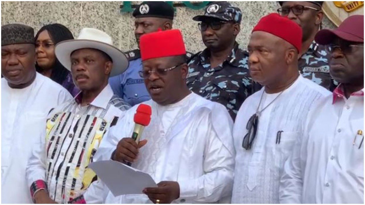 South East Governors to create joint vigilante group Ebube-Agu, issues "communique" on "current Security challenges"