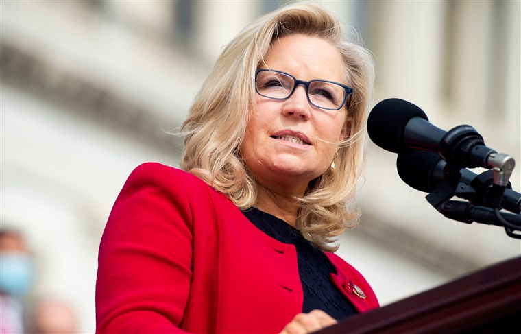 Trump conservative critic Liz Cheney removed by House Republicans