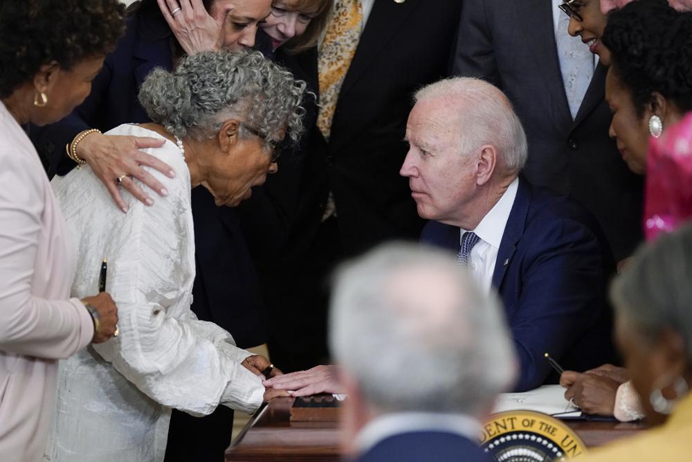 Biden signs bill making Juneteenth a federal holiday on end of slavery in USA