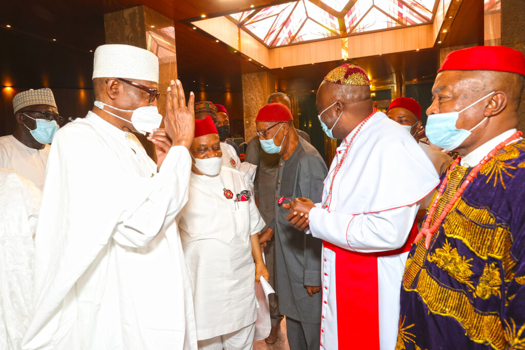 Buhari tells Igbo leaders seeking release of IPOB's Kanu:  “demand you made is heavy. I will consider it.”