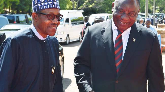 Amidst Covid-19 ‘Omicron’ concerns, South Africa’s Ramaphosa in Nigeria; first of four-nation West Africa visit