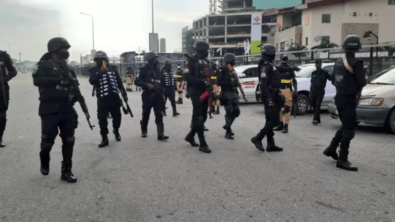 #EndSARS Anniversary, Nigerian Police Fire Tear Gas at Marchers at Lekki Toll Gate