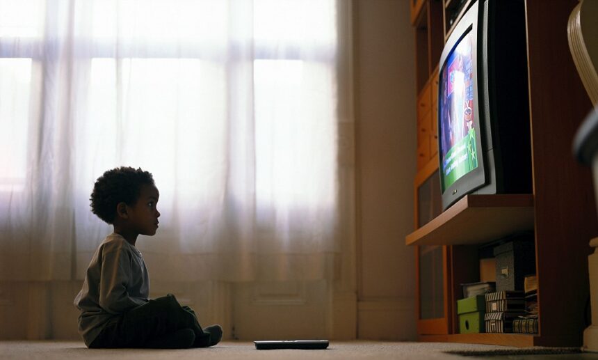 Boy Watching Television