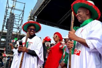 Peter Obi, supporters rally in Lagos for final mobilization of voters