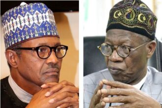 President Buhari and Lai Mohammed, hid Minister of Information