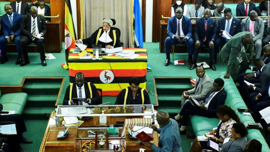 Ugandan lawmakers pass new anti-gay bill.