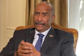Sudan’s military leader takes his first trip abroad since the war