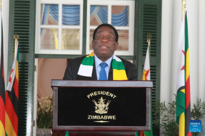 Despite allegations of violence, Zimbabwe's re-elected President "The Crocodile" commends citizens for "peaceful" election
