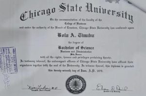 Chicago state university confirms Tinubu's certificate  
