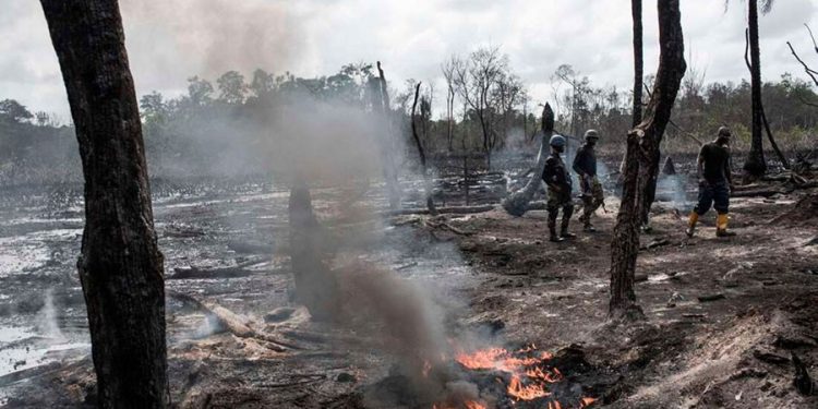 37 people killed in an illegal local oil refinery explosion in Nigeria
