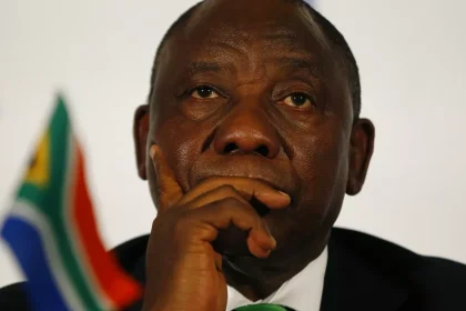 South Africa President calls opposition flag burning ad 'Treasonous'