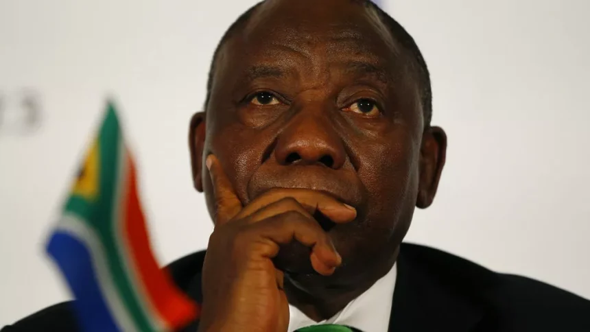 South Africa President calls opposition flag burning ad 'Treasonous'