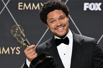 Trevor Noah wins Emmy for best variety talk series