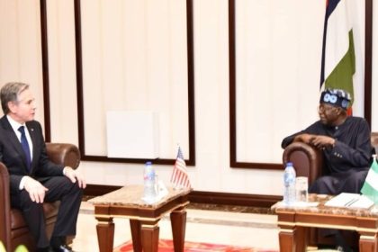 U.S. Secretary of state meets President Tinubu for bilateral talks.