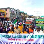 Nigeria Labour Congress kicked off a two-day protest against hunger and insecurity