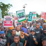 #EndBadGovernance protest kick off in Abuja Stadium