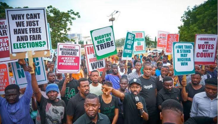 #EndBadGovernance protest kick off in Abuja Stadium