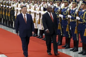 South Africa and China pledge closer cooperation as Ramaphosa begins state visit