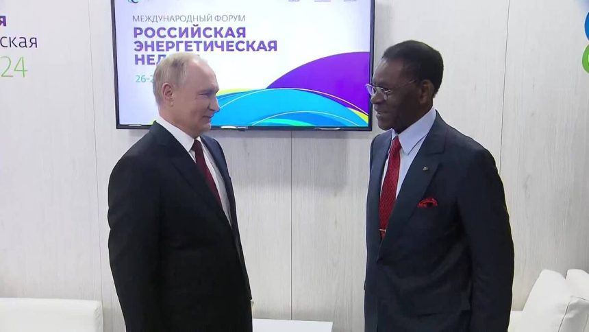 Putin and Equatorial Guinea president discuss energy collaboration in Moscow