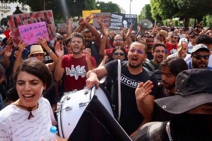 Protests erupt in Tunisia ahead of election