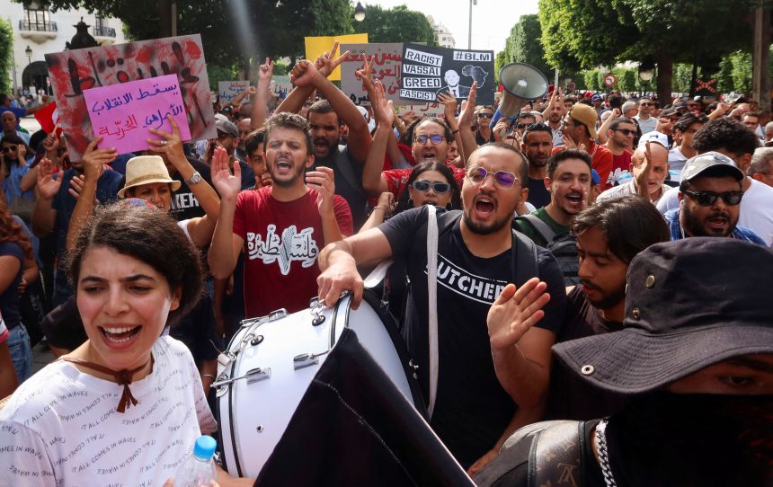 Protests erupt in Tunisia ahead of election