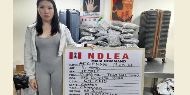 Canadian woman arrested at Lagos airport