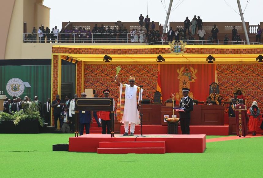 Mahama sworn in as Ghana's President, promises economic revival and youth empowerment