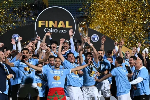 Soccer: Egypt beat South Africa 2-1 to win its first CAF Champions League 