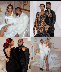 The happy couple; Davido and Chioma