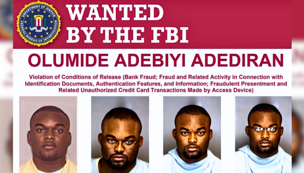 FBI offers $10,000 reward for Nigerian fraud suspect wanted since 2001