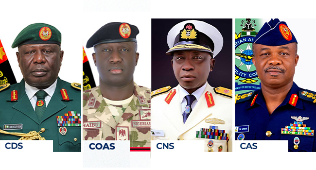 Tinubu charges new service chiefs to crush emerging security threats
