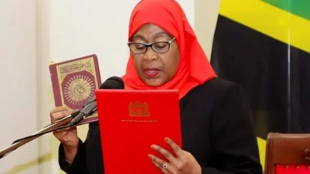 President Hassan sworn in amid Tanzania election turmoil