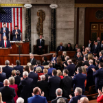 U.S. President Donald Trump delivers the State of the Union address in the House Chamber of the U.S. Capitol in Washington, D.C., U.S., February 24, 2026.