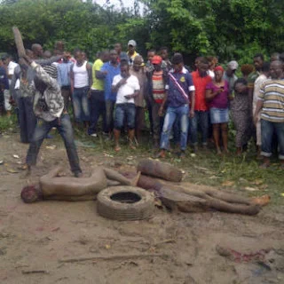 ALUU4-uniport-burning_murder-of4students-rivers-state-nigeria #ALUU4: on the students of University of Port Harcourt beaten, set ablaze.... By M.I Abaga